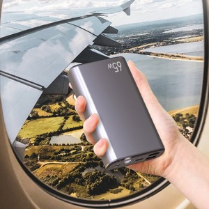 (파우치증정)iWhee 65W 고속충전 대용량 기내반입 노트북 보조배터리 15000mAh RV65