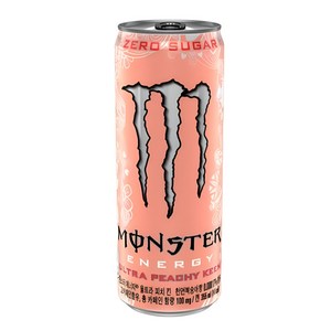 MONSTER몬스터 에너지 피치 킨 제로슈거 복숭아향 카페인음료, 355ml 24캔, 355ml