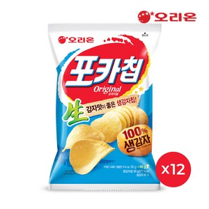 오리온 포카칩 오리지널, 66g, 12개