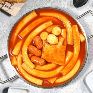 [박군떡볶이] 100% 신선 냉장 밀떡볶이 밀키트 470g 5세트 (10~12인분), 1단계 순한맛