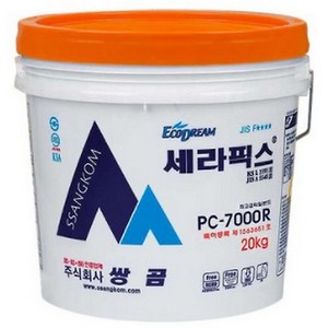 타일본드 세라픽스 PC-7000R 20kg 타일접착제 쌍곰 실내벽면용, 1개