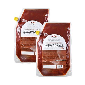 고추명가 순두부찌개 소스 2kg x 2개