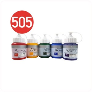 신한화구 아크릴물감 505 버밀리온휴, 250ml, 1색