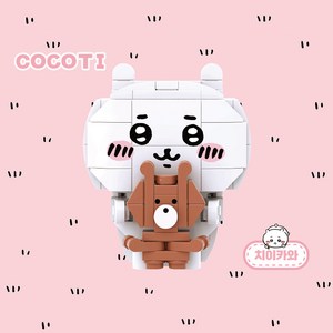 COCOTI 먼작귀 DIY 나노블럭 C001, 치이카와, 1개