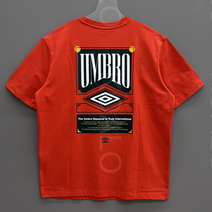 [국내백화점판] UMBRO 엄브로 25신상 팝러쉬 그래픽 반팔 티셔츠 기능성 (오렌지)
