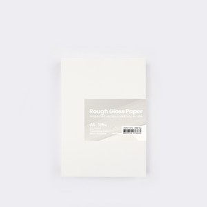 PapePhant 하이퀄리티 용지 러프그로스지(Rough Gloss pape) 내츄럴, 160g A5 125매