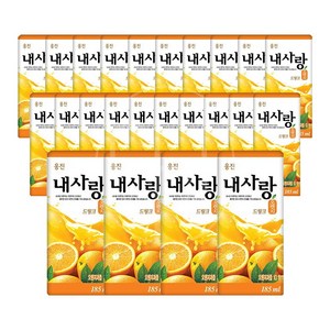 웅진 내사랑 오렌지 드링크, 185ml, 24개