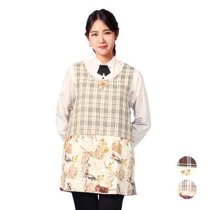 어린이집 교사 애견유치원 요양보호 복지센터 앞치마, AGJAE06 베이지, 1개
