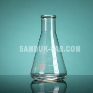 SAMDUK 삼각플라스크 소형 50ml 100ml 200ml 250ml 300ml /삼덕과학 유리 Flask