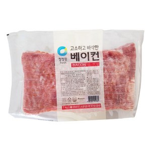 (무)(냉동)청정원고소하고바삭한베이컨 1kg, 1개