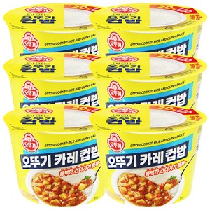 오뚜기 카레 컵밥, 320g, 6개