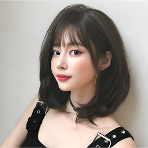 ROMIZ 여자 중단발 패션 통가발 비비안(Vivian), 애쉬브라운, 1개