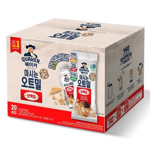 퀘이커 마시는 오트밀 단백질 낱봉팩 20p, 1kg, 1개