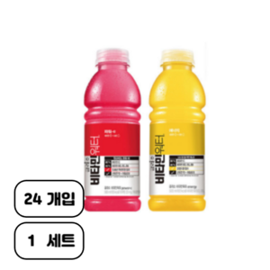 코카콜라음료 글라소비타민워터 파워C12페트+에너지12페트 24페트, 1세트, 500ml