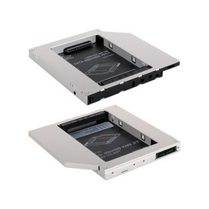 [강원전자] NETmate 노트북 ODD 슬롯 전용 2.5형 SSD/HDD 케이스 NM-ODD02 (12.7mm/하드미포함), 1개