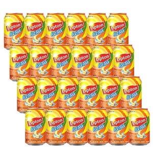 롯데 립톤 아이스티 복숭아 355ml 24개[K], 24개