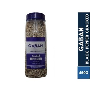 GABAN BLACK PEPPER CRACKED 가반 흑후추 블랙페퍼 크랙트 450g, 1개