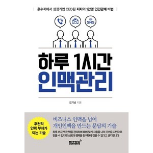 하루 1시간 인맥관리:흙수저에서 상장기업 CEO된 저자의 1만명 인간관계 비법, 리텍콘텐츠, 김기남 저