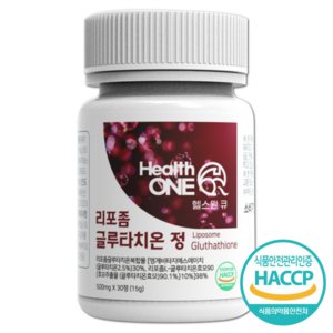 헬스원큐 리포좀 글루타치온 리포조말 인지질 코팅 HACCP 식약처 인증, 1개, 30정