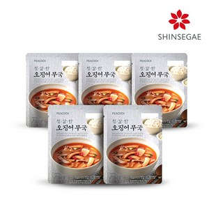 [피코크] 정갈한 오징어 무국 500g x 5팩, 5개