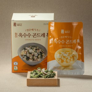 강원도 정선 강원도 동결건조 옥수수 곤드레 톡 곤드레밥 옥수수밥 10인분, 1박스, 35g 5포