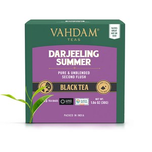 바담티 다즐링 썸머 블랙티 VAHDAM TEA 인도홍차, 1개, 15개입, 2g