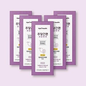 옵티헬스 주당간편 20ml x 7포 x 5박스 숙취해소제, 35개