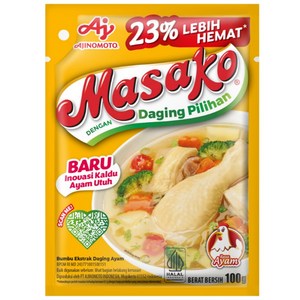 인도네시아 AJINOMOTO 마사코 라사 아얌 치킨스톡 100g /아지노모토 Masako Rasa Ayam Chicken Stock 할랄 HALAL, 1개