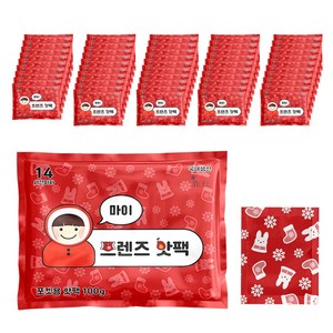 마이 프렌즈 중형 핫팩 100g 50매 hotpack 난로 캠핑 군인 군용 국산 야외 겨울 보온대 단체, 1개