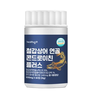 [런칭 특가] 철갑상어 연골 콘드로이친 플러스 식약청 HACCP 인증, 1개, 60정