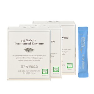 비타민하우스 유기농 발효 효소 30포, 3박스, 90g