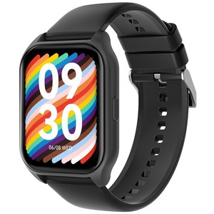DAICOO 다이코 통화가능 GPS 블루투스 스마트워치 42mm R8, 블랙, GPS + 블루투스