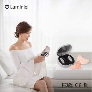 김성경패치 Cell LED 미백 눈가주름 민감피부 탄력 집중케어 LED 뷰티 디바이스 루미니엘 Cell-LED, 화이트