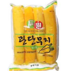 도매 업소용 두원 관단무지 3.75kg 4팩 통단무지, 4개