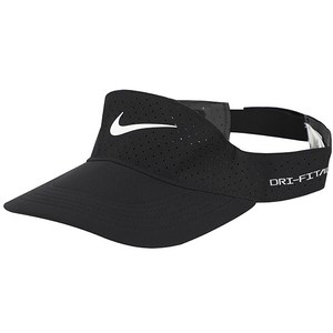 나이키 DRI-FIT ADV ACE VISOR 헬스 운동 러닝 TENNIS 배드민턴 골프 바이저 햇빛 방지 모자, FB5641-010:L/XL, black, 1개