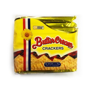 필리핀 과자 Butter Cream Crackers Plain 버터 크림 크레커 25gx10packs, 1개, 250g