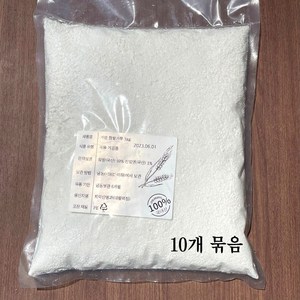 대통령 표창 습식 찹쌀가루 쌀가루 1kgx10개(총 10kg) 국내산, 천일염 찹쌀가루 10kg, 1kg, 10개