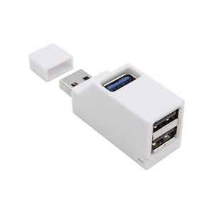 IH425 3포트 USB 허브 USB3.0 1P / USB 2.0 2P 화이트, 1개