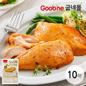 [굽네 오통닭]치킨맛 오븐구이 통 닭가슴살 오리지널 110g*10팩 CQ03, 110g, 10개