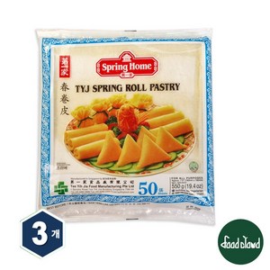 [필마트] Lansea Sping Roll Pasty Lumpia Wappe 7.5inch X 3Pack 랜시 춘권피 룸피아 라퍼 X 3팩, 550g, 3개