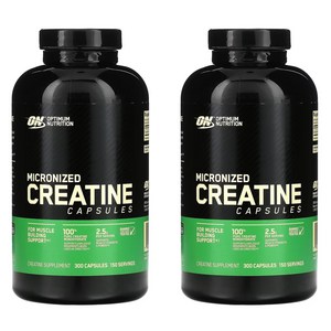 옵티멈누트리션 Optimum Nutition Miconized Ceatine 미분화된 2500mg, 300정, 2개