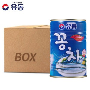 유동 꽁치 통조림, 400g, 24개