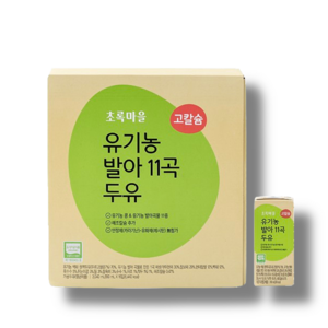 초록마을 유기농 발아 11곡 두유, 16개, 190ml