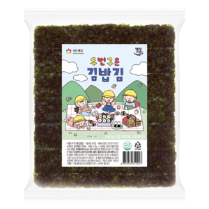 예지김 잘 안터지는 두번구운 김밥김 100매 240g, 5개