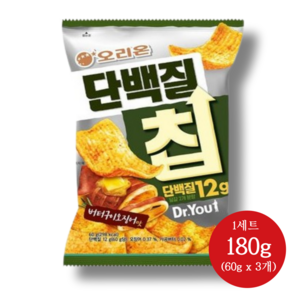 닥터유 단백질칩 버터구이 오징어맛, 60g, 3개