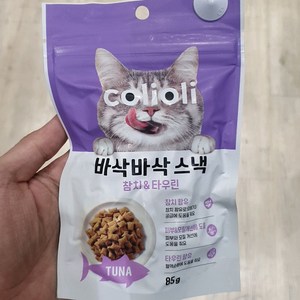 콜리올리 바삭바삭 스낵 연어&새우, 참치타우린, 85g, 1개