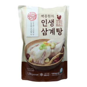 인생 삼계탕 백종원의 인생삼계탕 1.2kg 1.2kg, 없음, 8개