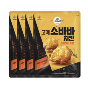 고메 소바바치킨 소이허니 순살 375G x4개, 375mg, 4개