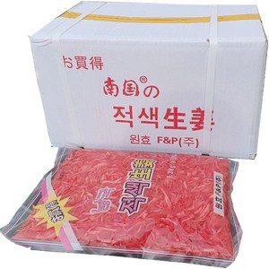 남국 채 초생강 적색1.3kg-10개 (1박스) 채 생강절임, 1.3kg, 10개