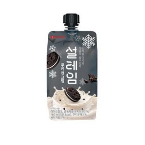 롯데웰푸드 설레임 쿠키앤크림, 160ml, 24개